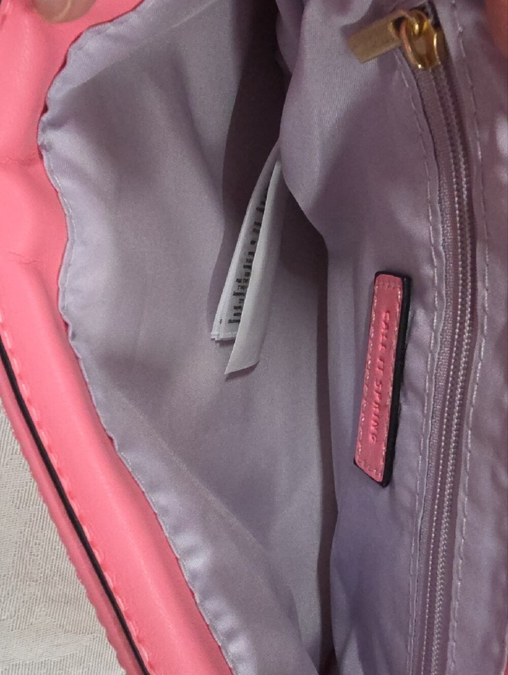 Call It Spring Pink Quilted Crossbody Bag with Knot Handles - Picture 6 of 7